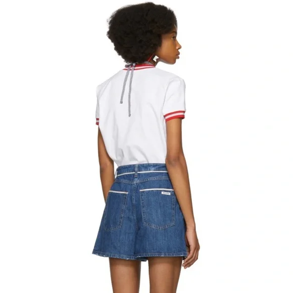 Miu Miu White Tee with Red Accents - Picture 8 of 10